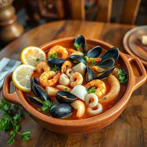 Chilean Chupe de Mariscos - Mixed Seafood Recipe